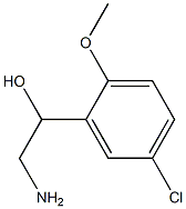 2-amino-1-(5-chloro-2-methoxyphenyl)ethan-1-ol Struktur