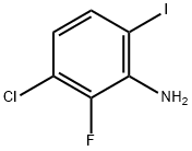 Benzenamine, 3-chloro-2-fluoro-6-iodo-,1268684-06-5,结构式