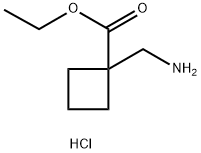 1-(氨基甲基)环丁烷甲酸乙酯盐酸盐, 1269021-92-2, 结构式