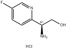 (2S)-2-AMINO-2-(5-FLUORO(2-PYRIDYL))ETHAN-1-OL 2HCl Structure