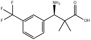 (3R)-3-AMINO-2,2-DIMETHYL-3-[3-(TRIFLUOROMETHYL)PHENYL]PROPANOIC ACID,1269812-64-7,结构式