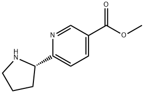 METHYL 6-((2S)PYRROLIDIN-2-YL)PYRIDINE-3-CARBOXYLATE Struktur