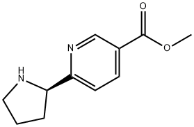 METHYL 6-((2R)PYRROLIDIN-2-YL)PYRIDINE-3-CARBOXYLATE Structure