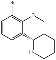 (2S)-2-(3-BROMO-2-METHOXYPHENYL)PIPERIDINE Structure