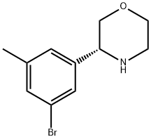 (3R)-3-(5-BROMO-3-METHYLPHENYL)MORPHOLINE,1270065-56-9,结构式