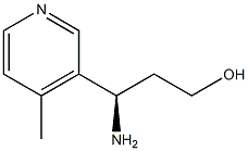 (3R)-3-AMINO-3-(4-METHYL(3-PYRIDYL))PROPAN-1-OL 结构式