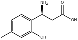 (3S)-3-AMINO-3-(2-HYDROXY-4-METHYLPHENYL)PROPANOIC ACID,1270158-36-5,结构式