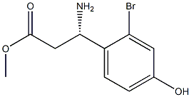 METHYL (3S)-3-AMINO-3-(2-BROMO-4-HYDROXYPHENYL)PROPANOATE Structure