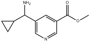 METHYL 5-(AMINOCYCLOPROPYLMETHYL)PYRIDINE-3-CARBOXYLATE Struktur