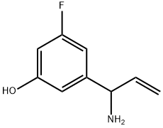 3-(1-AMINOPROP-2-EN-1-YL)-5-FLUOROPHENOL 结构式