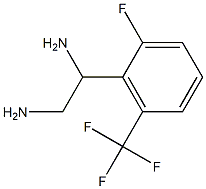 1-[2-FLUORO-6-(TRIFLUOROMETHYL)PHENYL]ETHANE-1,2-DIAMINE 化学構造式