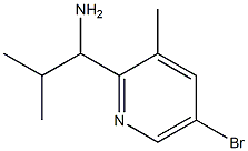 1-(5-BROMO-3-METHYL(2-PYRIDYL))-2-METHYLPROPYLAMINE Structure