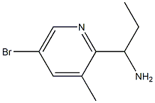 1-(5-BROMO-3-METHYL-2-PYRIDYL)PROPYLAMINE Structure