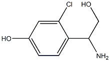 4-(1-AMINO-2-HYDROXYETHYL)-3-CHLOROPHENOL Structure