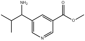 METHYL 5-(1-AMINO-2-METHYLPROPYL)PYRIDINE-3-CARBOXYLATE Structure