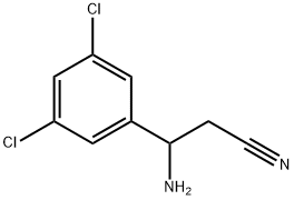 3-AMINO-3-(3,5-DICHLOROPHENYL)PROPANENITRILE Struktur