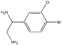 1-(4-BROMO-3-CHLOROPHENYL)ETHANE-1,2-DIAMINE Structure