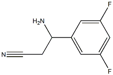 3-AMINO-3-(3,5-DIFLUOROPHENYL)PROPANENITRILE Struktur