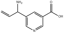 5-(1-AMINOPROP-2-EN-1-YL)PYRIDINE-3-CARBOXYLIC ACID 结构式