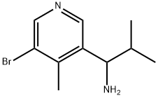 1-(5-BROMO-4-METHYL(3-PYRIDYL))-2-METHYLPROPYLAMINE 化学構造式