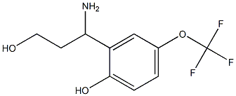 2-(1-AMINO-3-HYDROXYPROPYL)-4-(TRIFLUOROMETHOXY)PHENOL Structure