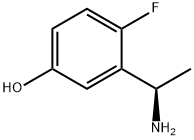 3-((1R)-1-AMINOETHYL)-4-FLUOROPHENOL Struktur