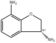 (3R)-2,3-DIHYDRO-1-BENZOFURAN-3,7-DIAMINE 结构式