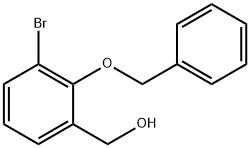 [2-(Benzyloxy)-3-bromophenyl]methanol Struktur