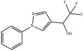 2,2,2-trifluoro-1-(1-phenyl-1H-pyrazol-4-yl)ethan-1-ol Structure