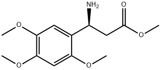 METHYL (3S)-3-AMINO-3-(2,4,5-TRIMETHOXYPHENYL)PROPANOATE 化学構造式