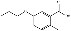 2-甲基-5-丙氧基苯甲酸, 1282679-69-9, 结构式