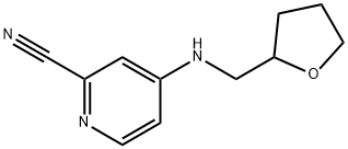 4-[(oxolan-2-ylmethyl)amino]pyridine-2-carbonitrile Structure