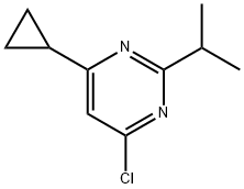 4-chloro-6-cyclopropyl-2-(propan-2-yl)pyrimidine,1283322-98-4,结构式