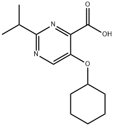 5-(cyclohexyloxy)-2-(propan-2-yl)pyrimidine-4-carboxylic acid|