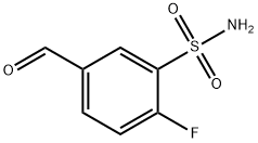 2-fluoro-5-formylbenzene-1-sulfonamide Structure