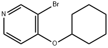 3-BROMO-4-(CYCLOHEXYLOXY)PYRIDINE 结构式