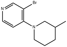 3-BROMO-4-(3-METHYLPIPERIDIN-1-YL)PYRIDINE Structure