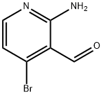 2-amino-4-bromonicotinaldehyde 化学構造式