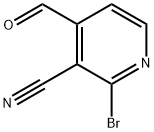 3-Pyridinecarbonitrile, 2-bromo-4-formyl- 化学構造式