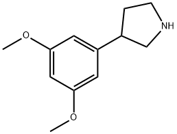 3-(3,5-dimethoxyphenyl)pyrrolidine Structure