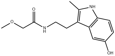 N-[2-(5-Hydroxy-2-methyl-1H-indol-3-yl)ethyl]-2-methoxyacetamide Structure