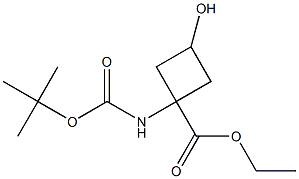 ethyl (1s,3s)-1-{[(tert-butoxy)carbonyl]amino}-3-hydroxycyclobutane-1-carboxylate Structure