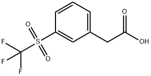 3-(Trifluoromethylsulfonyl)phenylacetic acid Structure