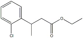 ETHYL 3-(2-CHLOROPHENYL)BUTANOATE 化学構造式