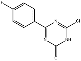 2-Chloro-4-(4-fluorophenyl)-6-hydroxy-1,3,5-triazine,1303967-35-2,结构式