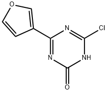 2-Chloro-4-(3-furyl)-6-hydroxy-1,3,5-triazine,1303967-60-3,结构式