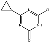 2-Chloro-4-cyclopropyl-6-hydroxy-1,3,5-triazine Structure