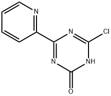 2-Chloro-4-(2-pyridyl)-6-hydroxy-1,3,5-triazine 化学構造式