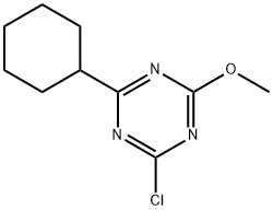 2-Chloro-4-cyclohexyl-6-methoxy-1,3,5-triazine 化学構造式