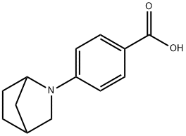 4-{2-azabicyclo[2.2.1]heptan-2-yl}benzoic acid Struktur